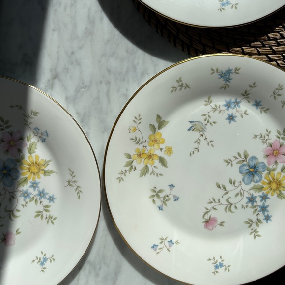 Royal Doulton “Elegy” Fine Bone China Plates Set of 6 (England) - Picture 4 of 6